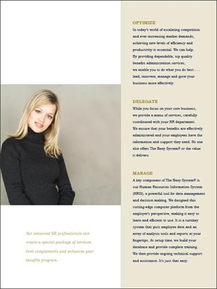 Brochure - Gary Treer Writer Marketing Consultant